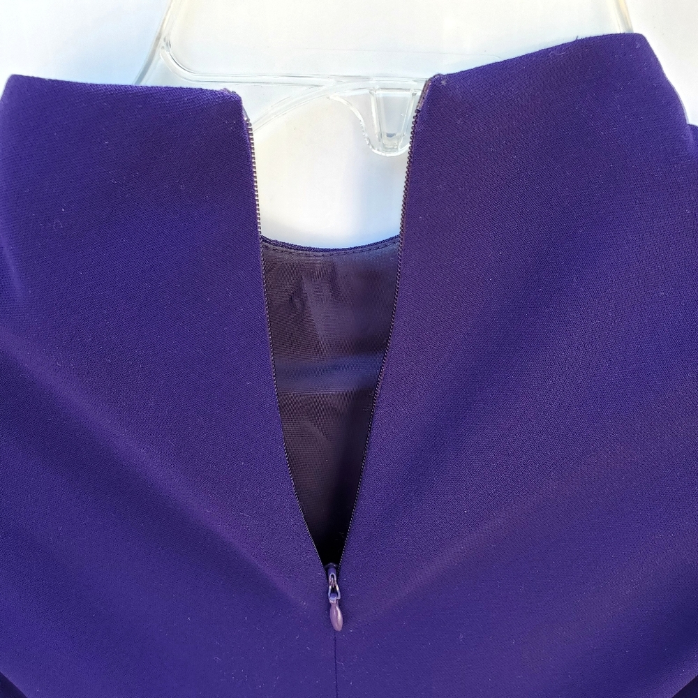 ❤SOLD❤EVAN-PICONE Beaded High Neck Cocktail Sheath 💜  Special Occasion Dress 👗 - Picture 13 of 15